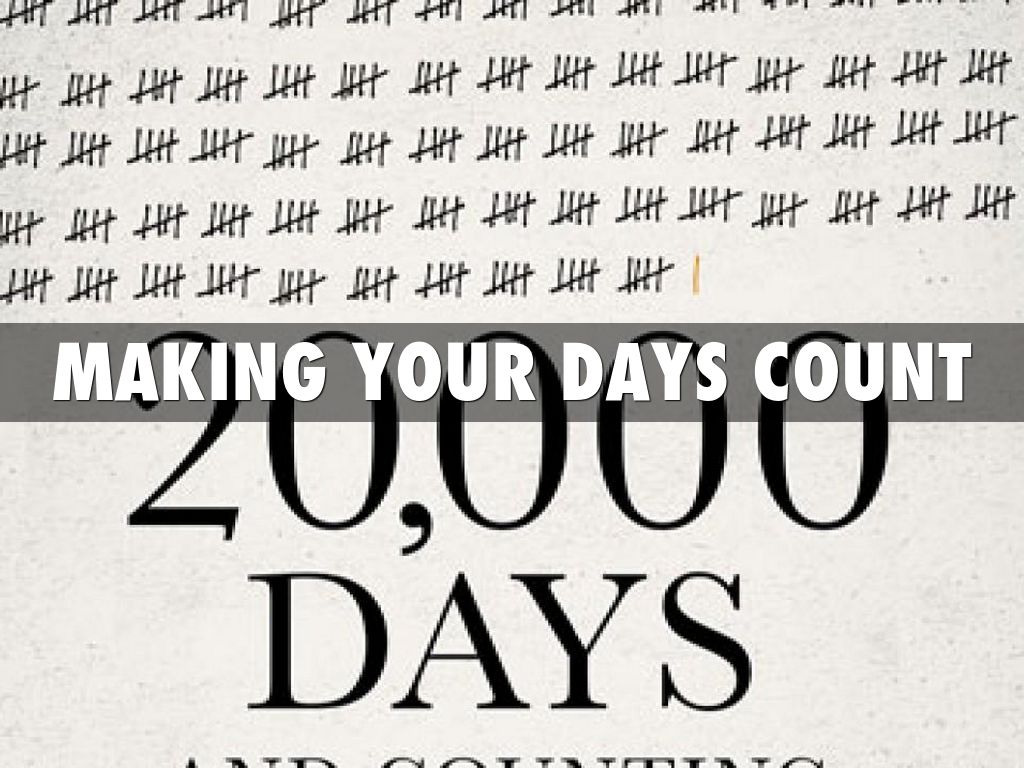 20 000 DAYS AND COUNTING RevWords