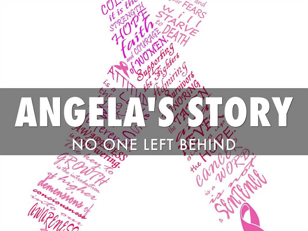 ANGELA’S STORY: NO ONE LEFT BEHIND