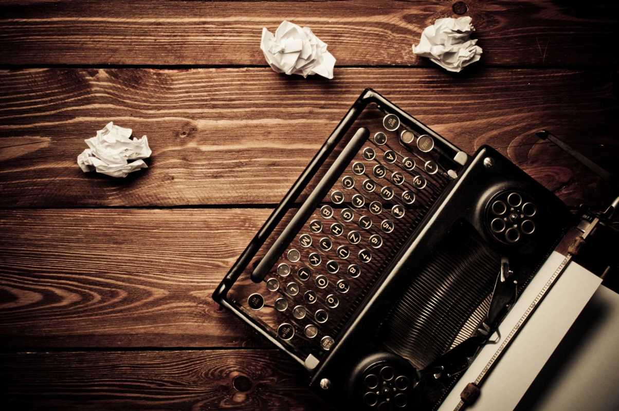 writing typewriter